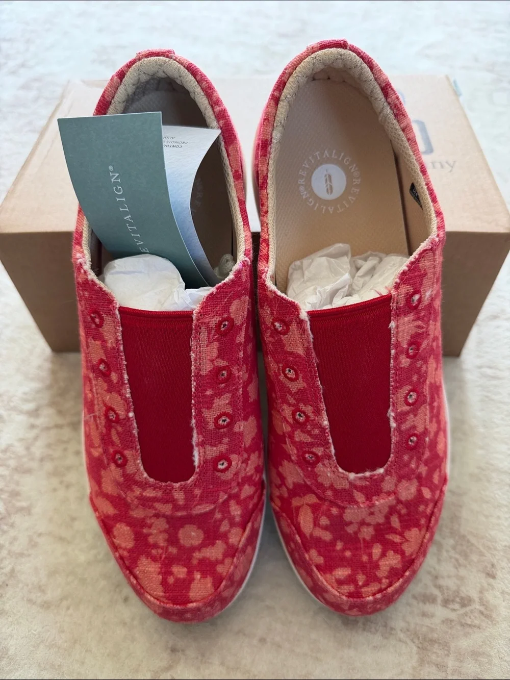 REVITALIGN Santa Margarita Bloom Floral Slip-On Casual Women’s Sneakers
